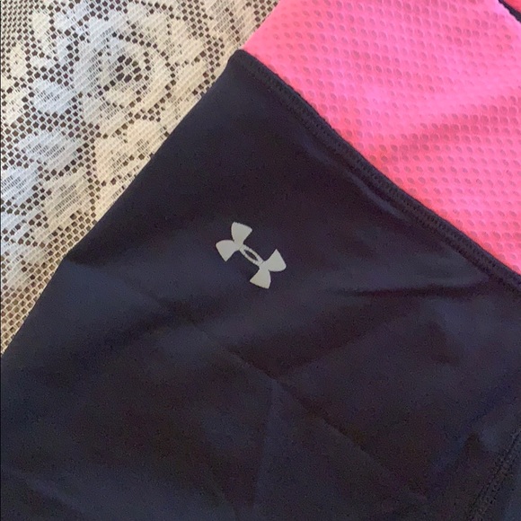 UNDER ARMOUR PINK MESH YOGA ATHLETIC PANTS SMALL - Picture 4 of 9